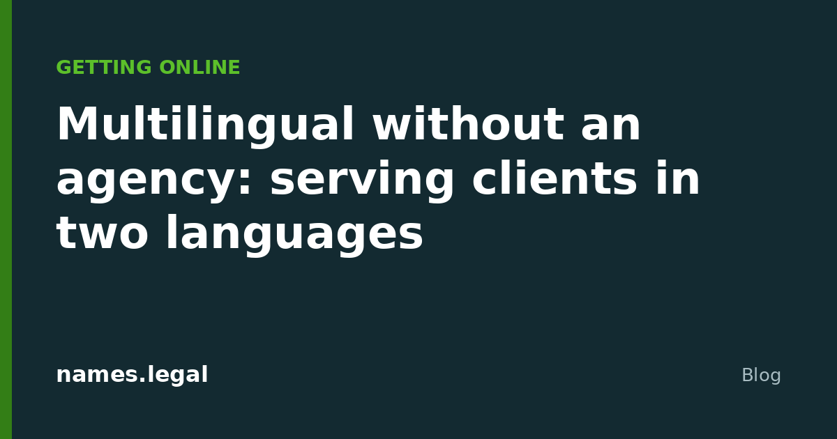 Multilingue sem agência: servir os clientes em duas línguas